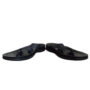 Aerosoft blue and black‎ slip on sandals